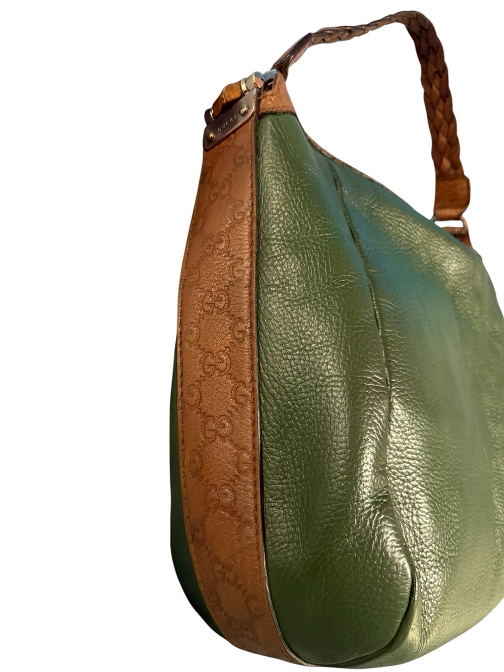 Gucci Pebbled Leather Shoulder Bag